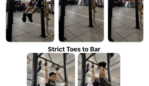 Toes to bar(ぶら下がり腹筋）、CrossfitとCalisthenicsの違い